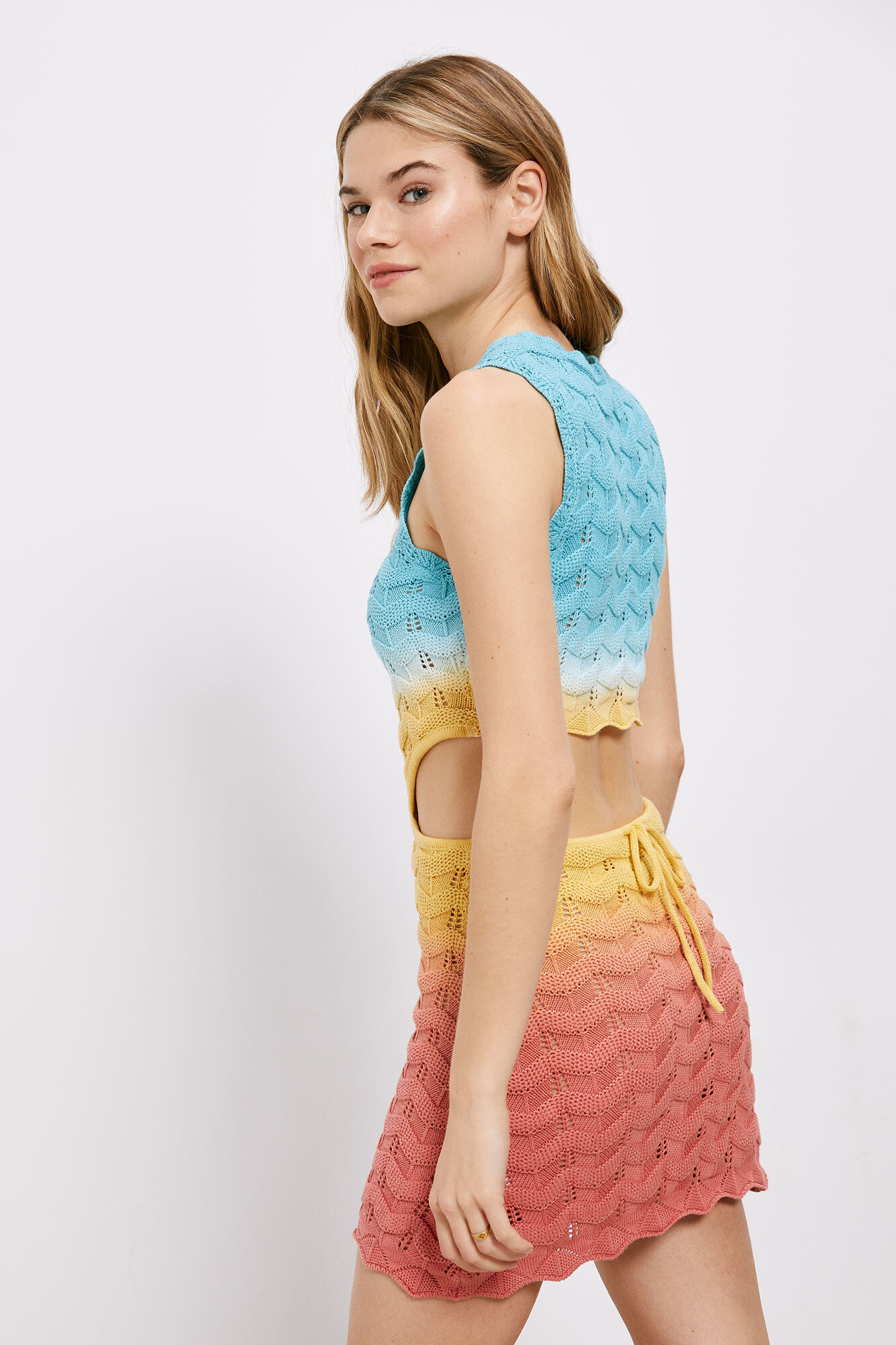 High Spirits Vestido Avenue azul