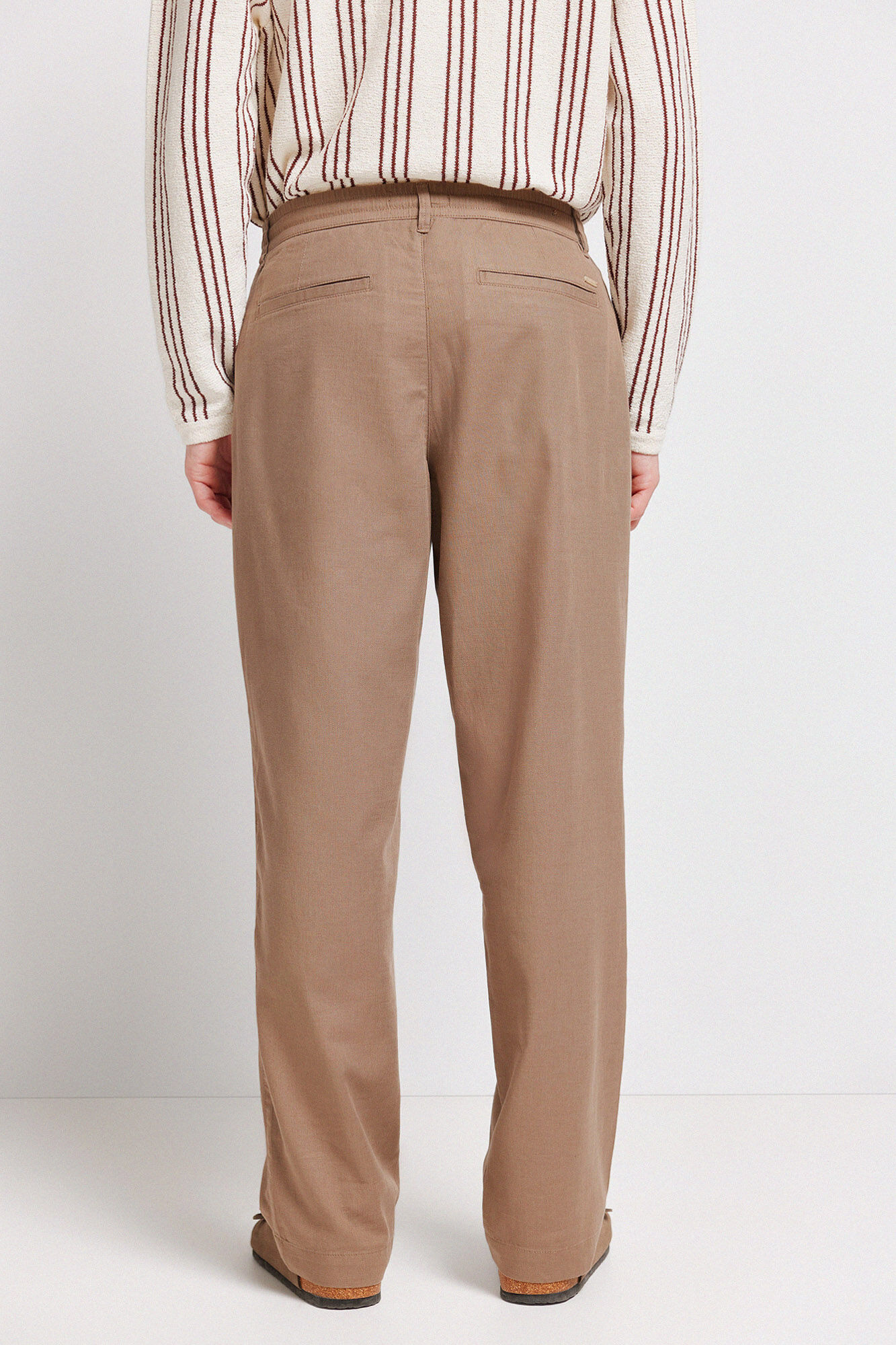 Springfield Pantal&oacute;n dobby corte recto caf&eacute;