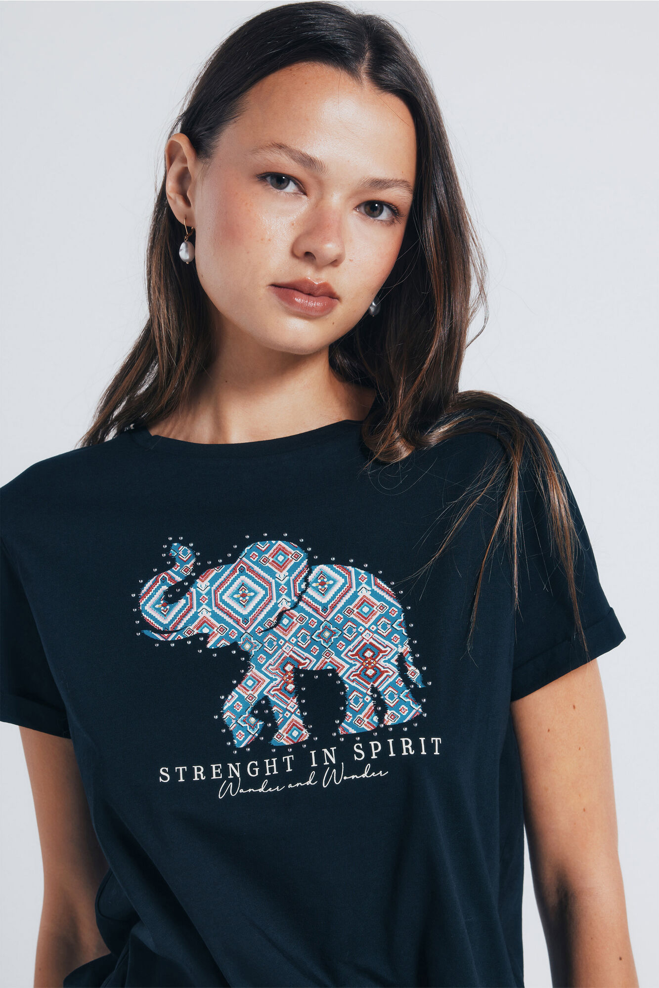 Springfield Playera gr&aacute;fica elefante