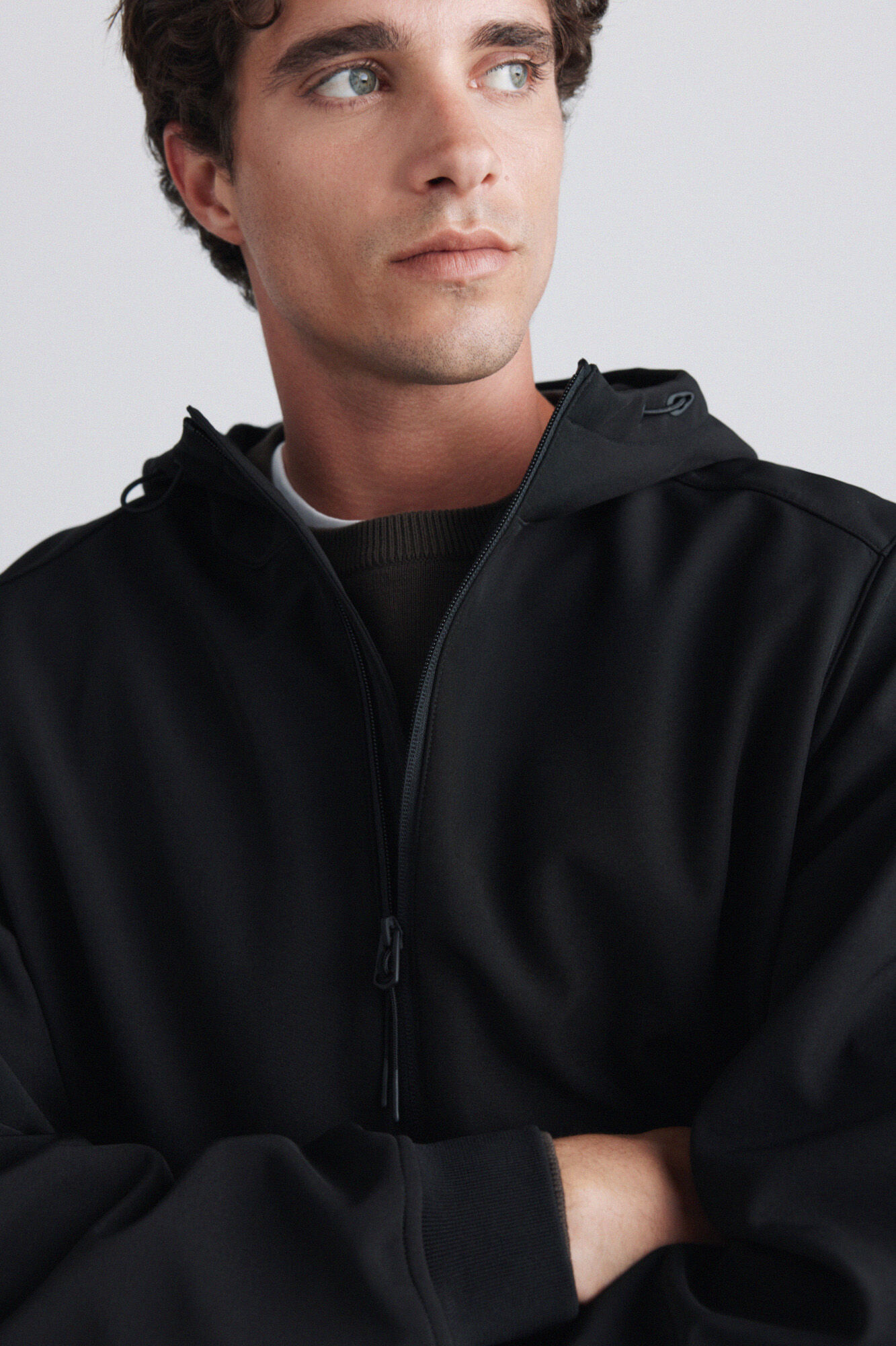 Springfield Chamarra softshell con capucha negro