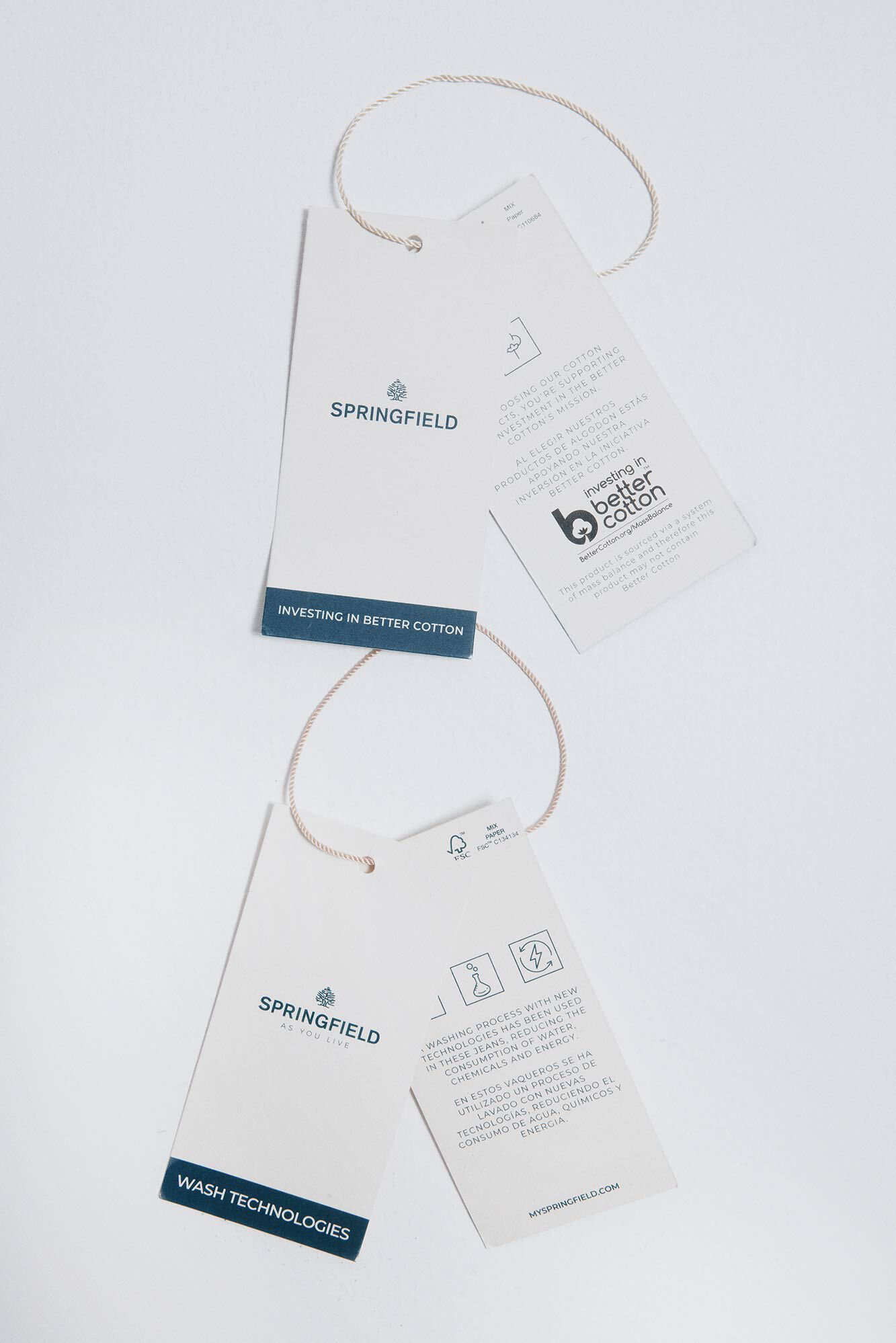 Springfield Jeans push up azul