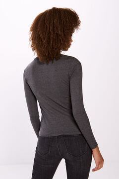 Springfield Playera botones sisa gris