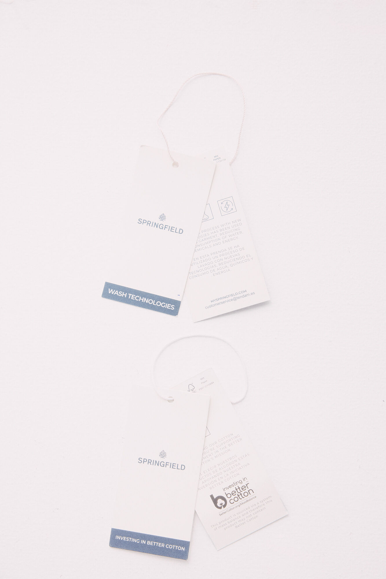 Springfield Jeans blancos de corte recto marfil