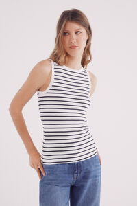 Springfield Playera tirantes nadadora estampado