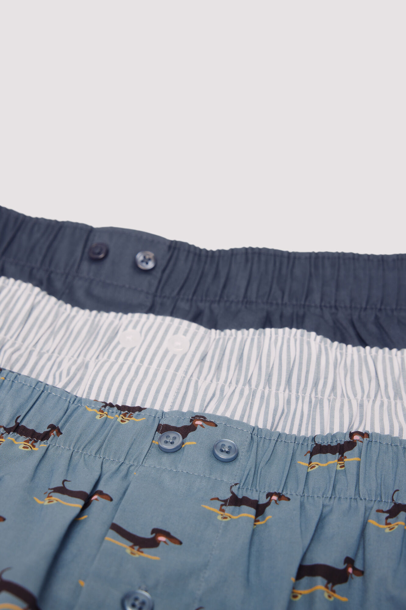 Springfield Pack de 3 calzones popel&iacute;n estampados caza oscuro