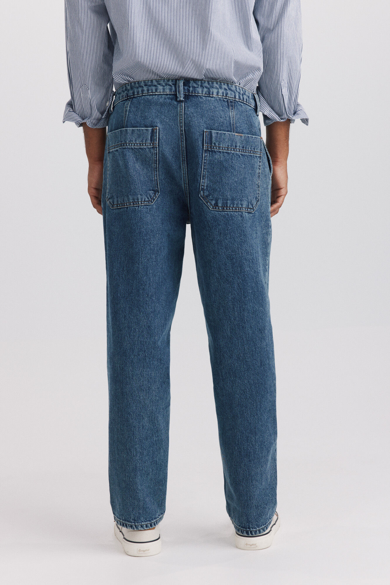 Springfield Pantal&oacute;n chino de mezclilla azul