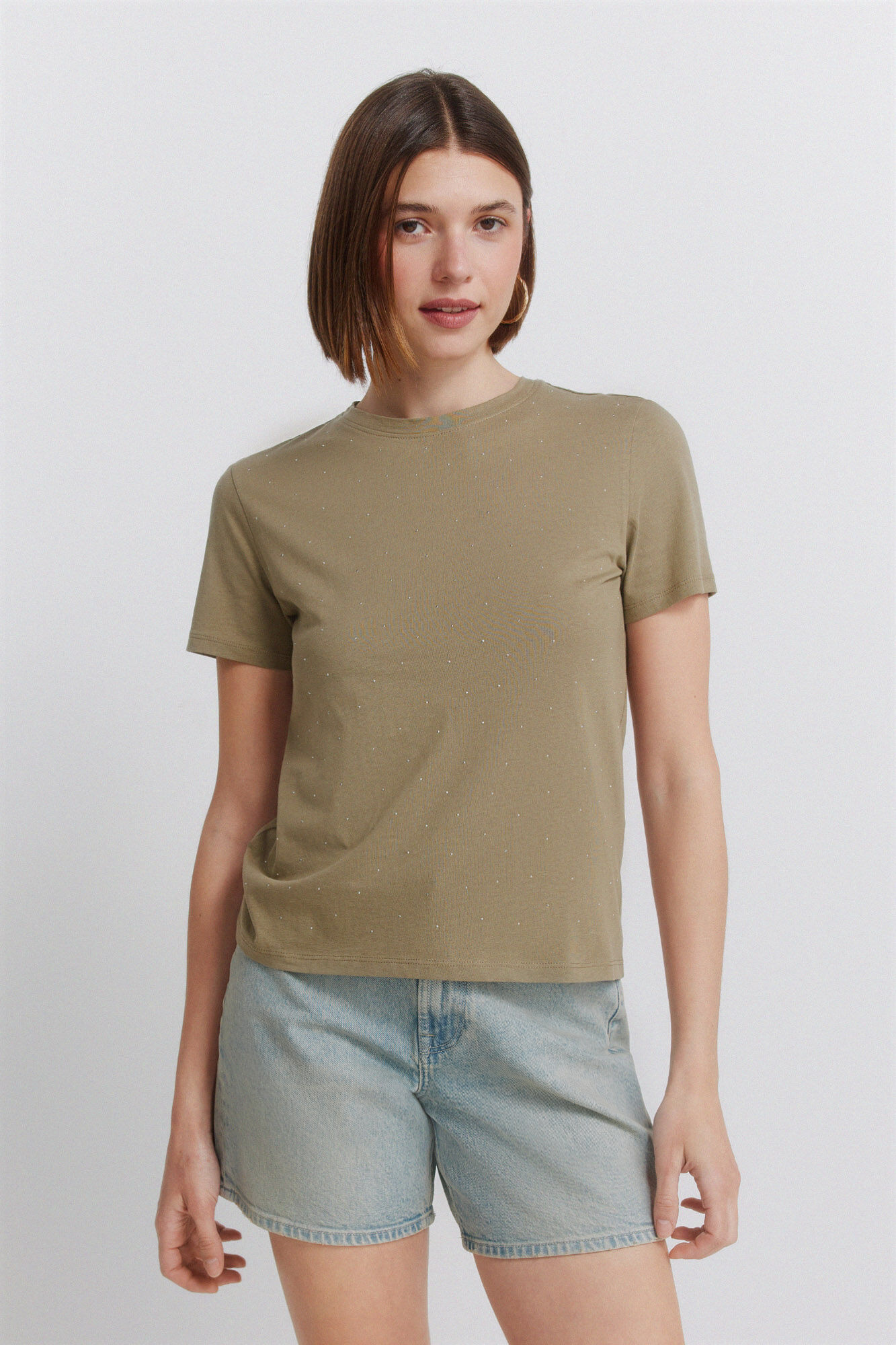 Springfield Playera manga corta de puntos