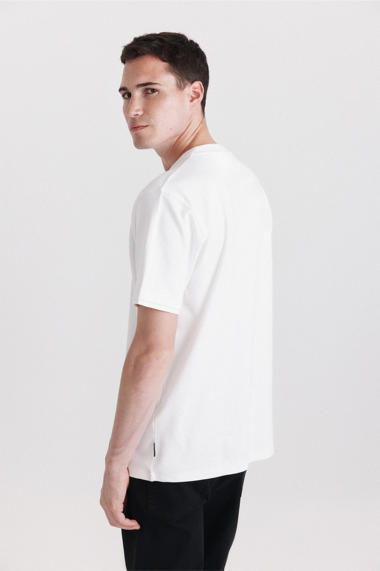 Springfield Playera doble interlock natural