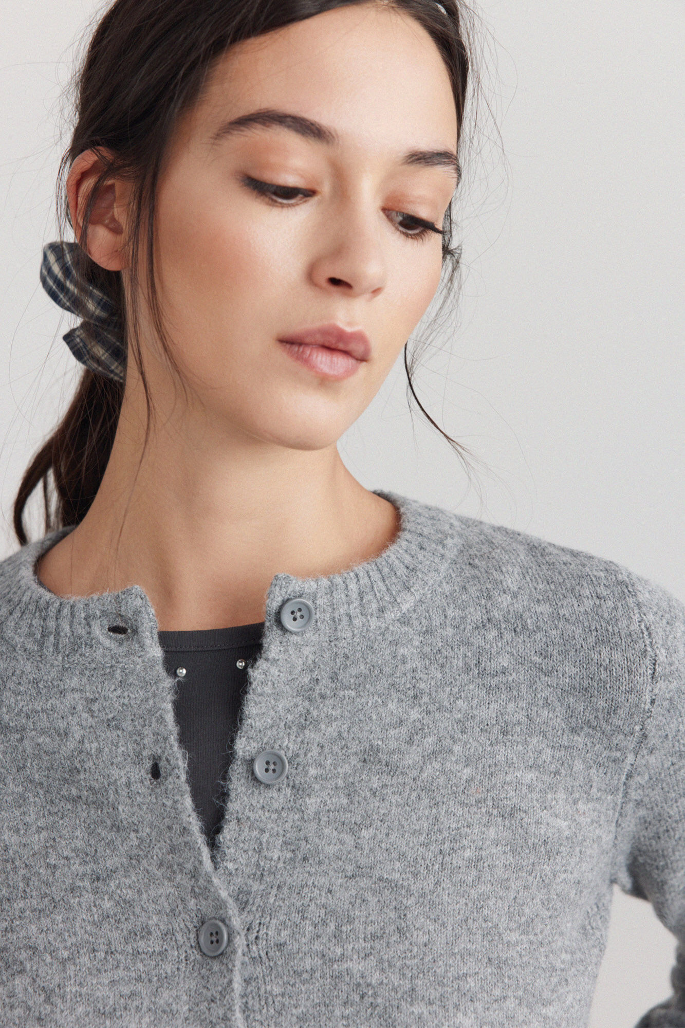 Springfield Chaqueta de punto suave gris