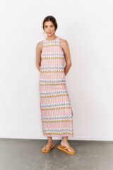 Springfield Vestido Crumble  estampado