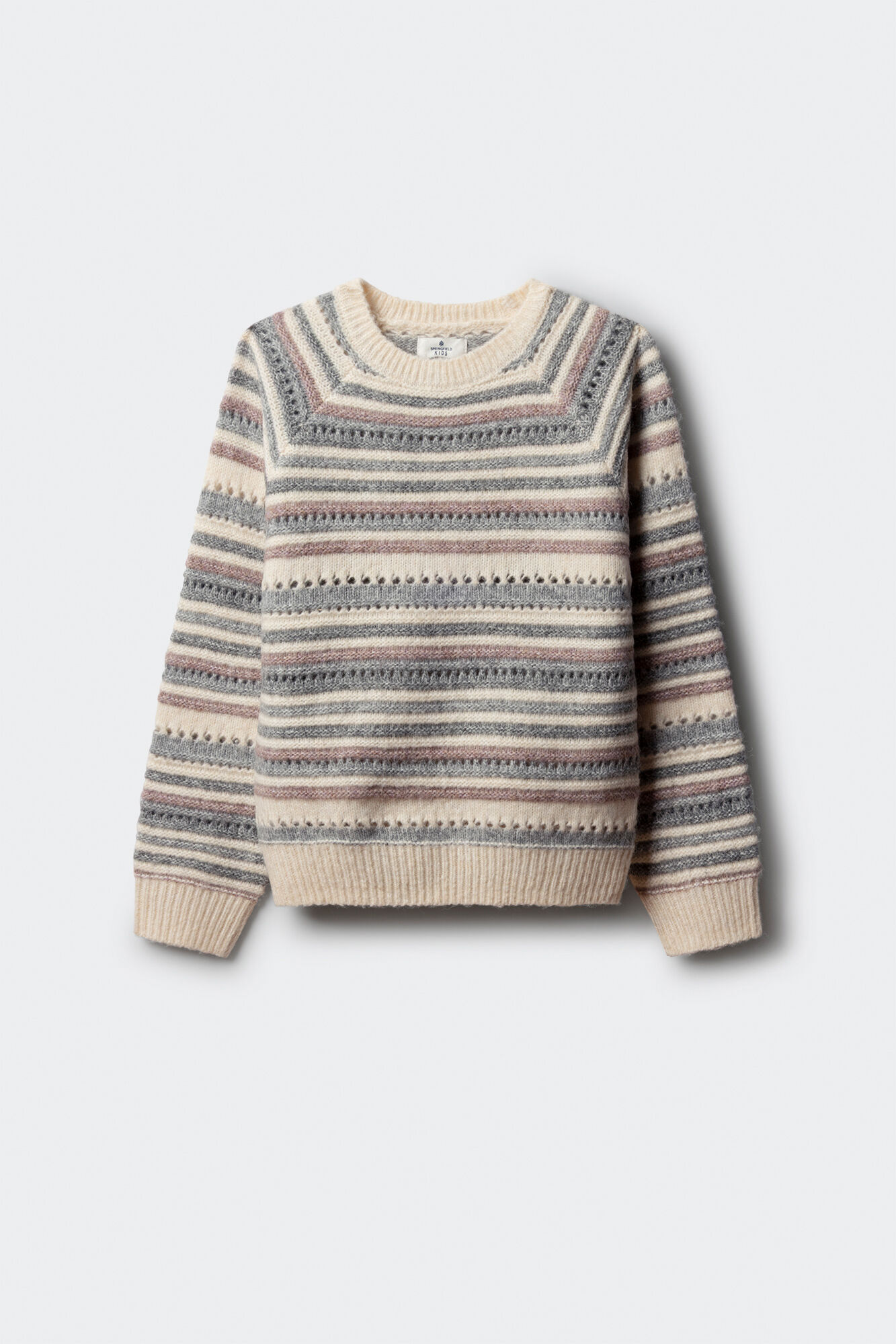 Springfield Kids Jersey de rayas para ni&ntilde;a. morado/lila