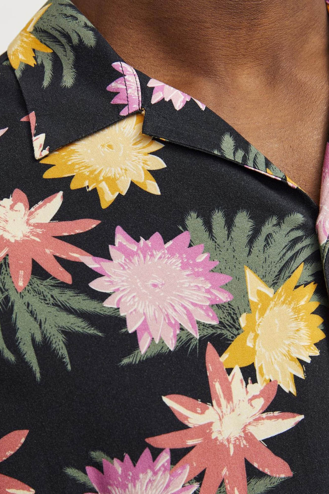 Jack & Jones Camisa relaxed fit estampada marino