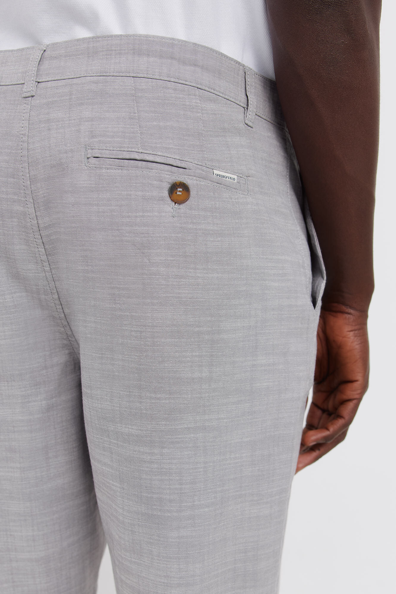 Springfield Bermudas chambray slim fit gris