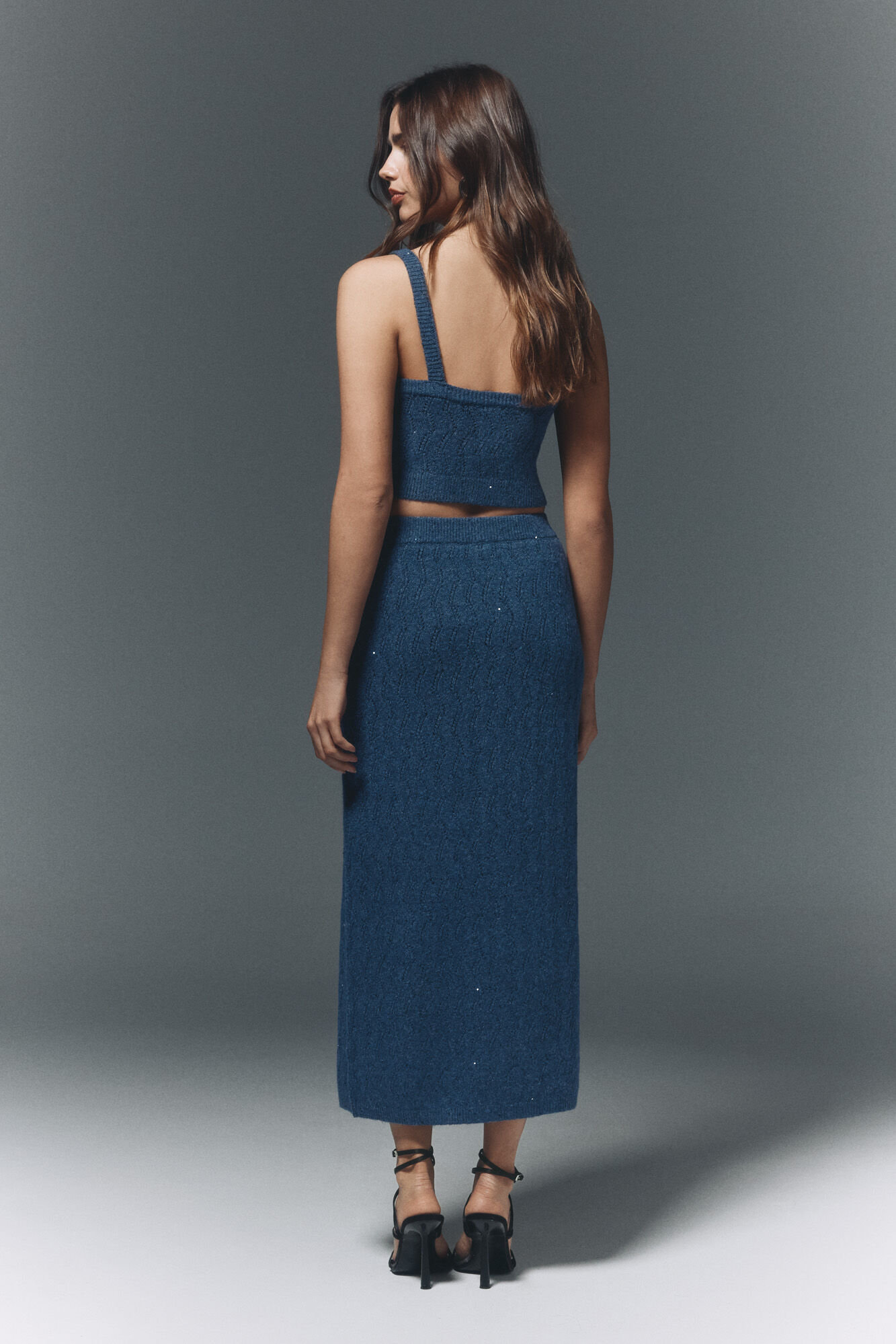 High Spirits Falda de mezcla azul