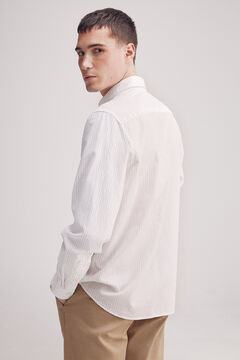 Springfield Camisa seersucker rayas marino