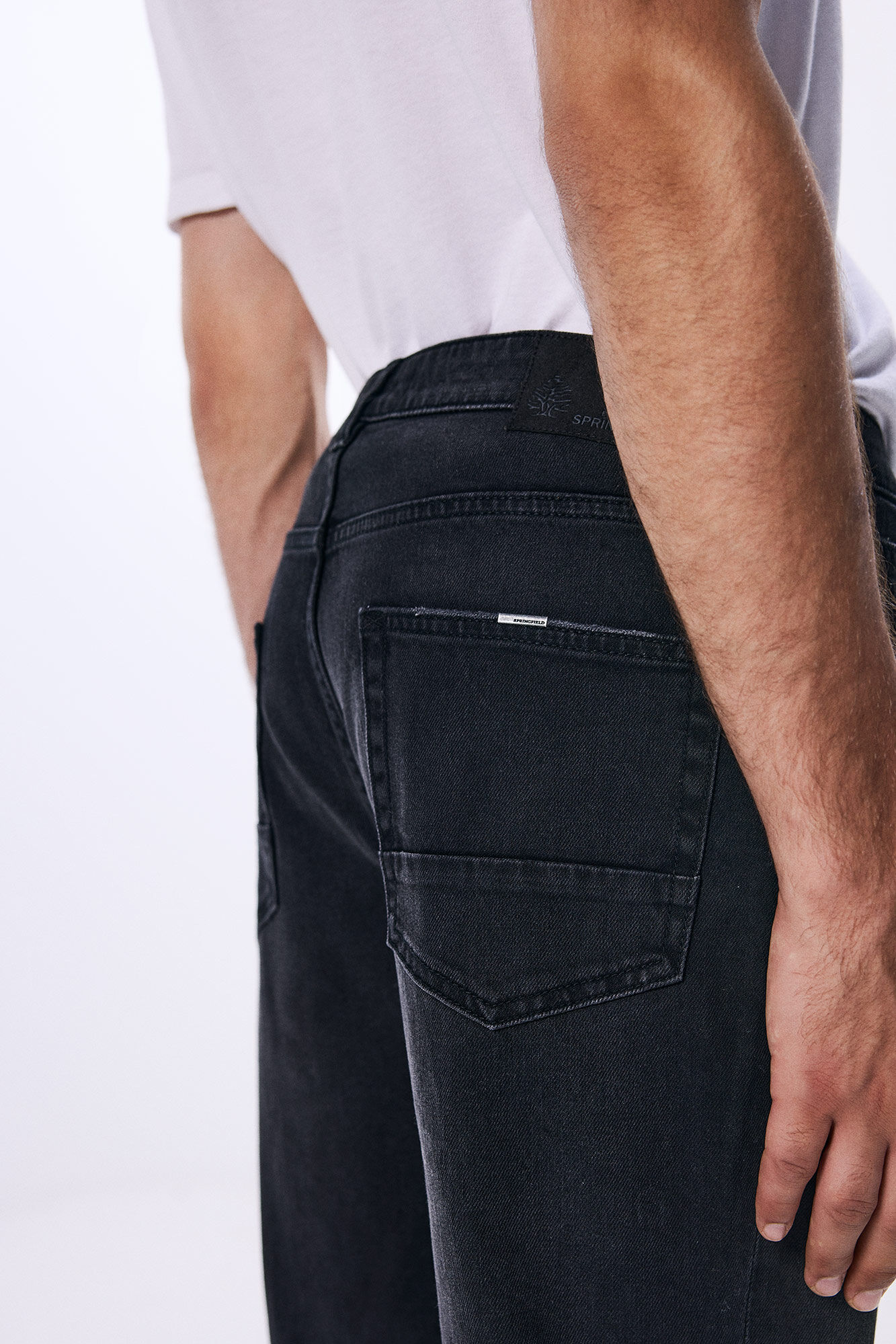 Springfield Vaquero regular fit negro gris