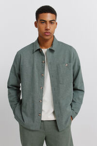 Springfield Sobrecamisa de lino con bolsillo