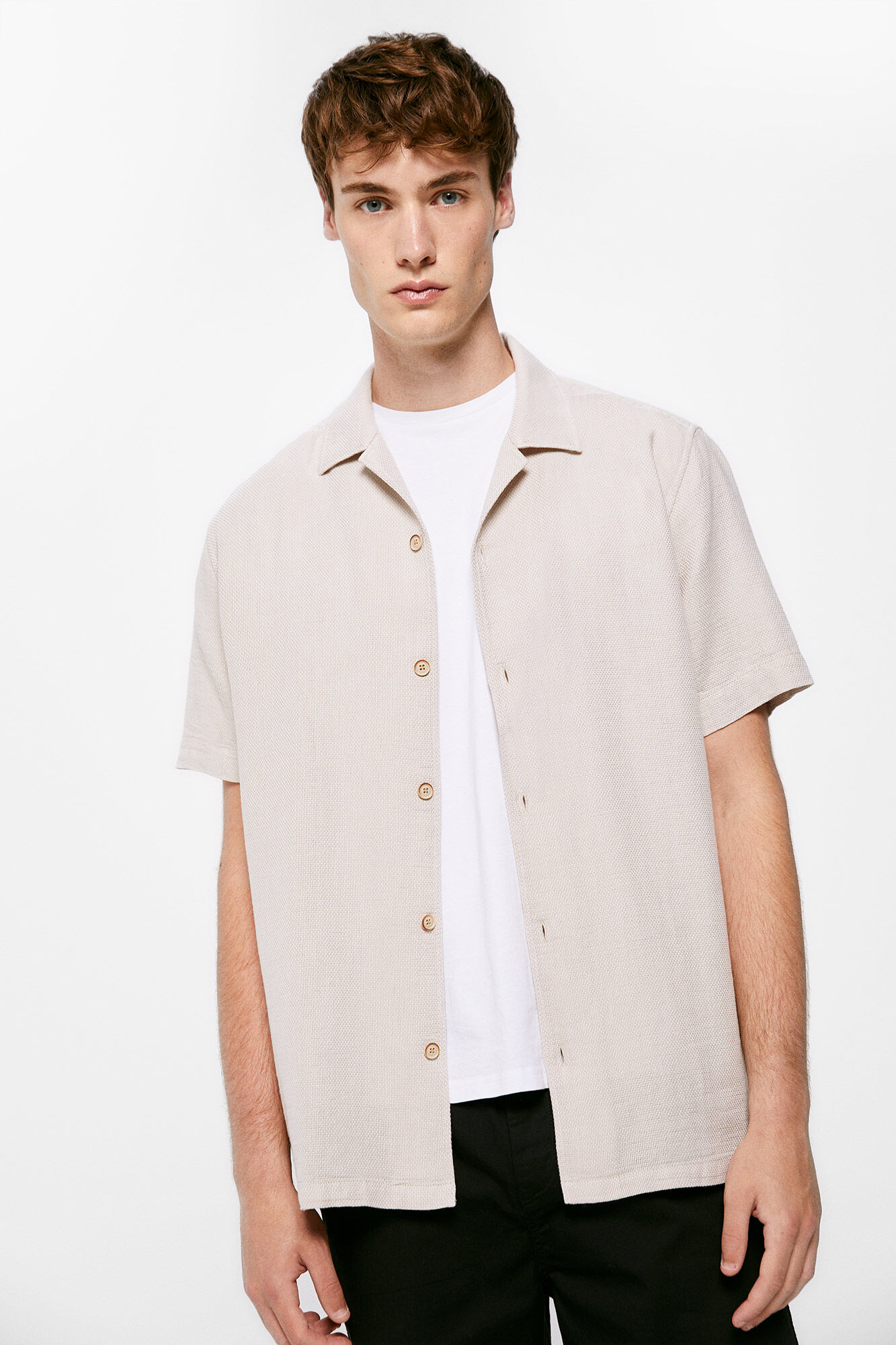 Camisa blanca springfield hombre clearance
