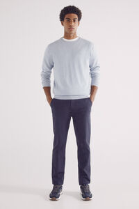 Springfield Pantalón chino slim fit color azul