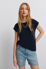 Springfield Playera de crochet de hombro negro