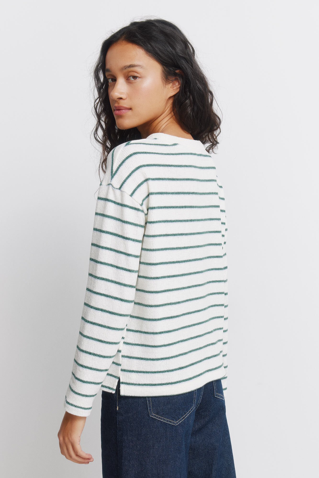 Springfield Playera de rayas beige