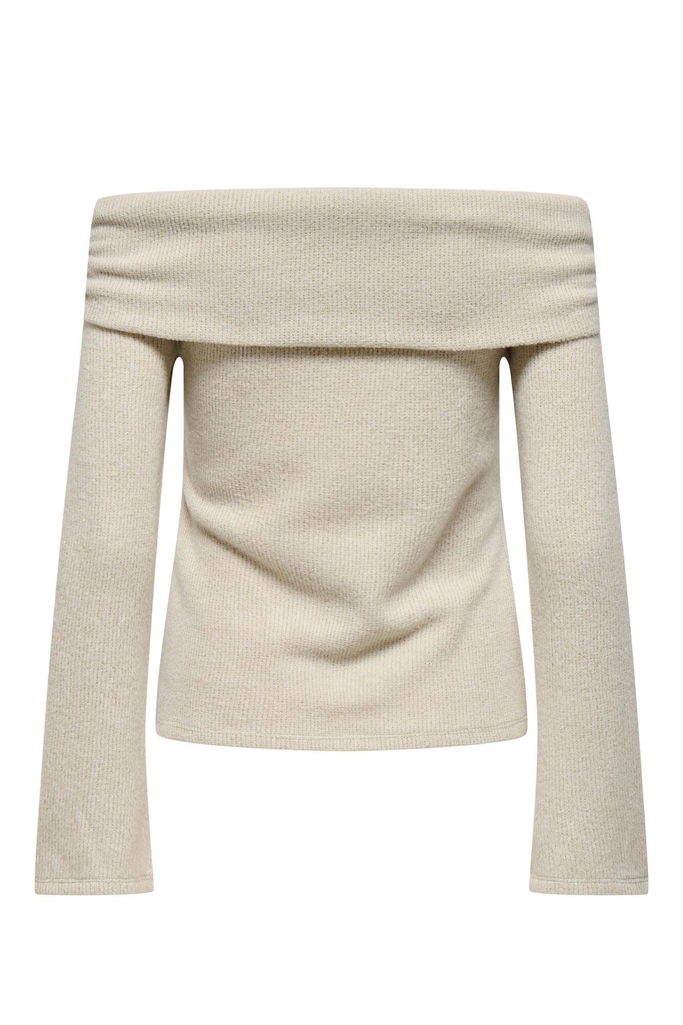 Only Su&eacute;ter de hombros descubiertos  gris