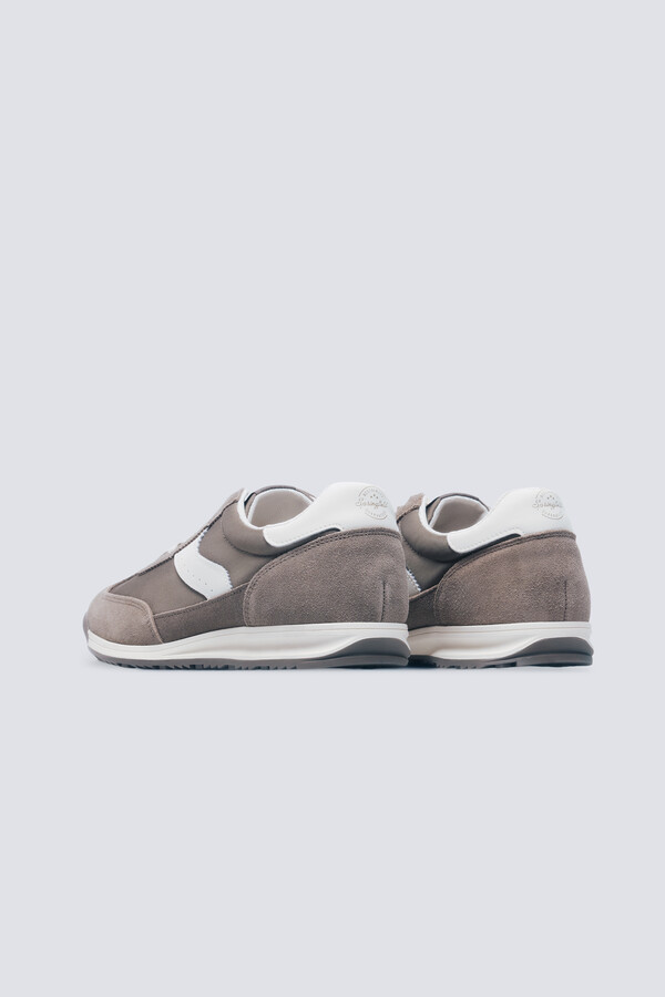 Springfield Sneaker de piel estilo retro café