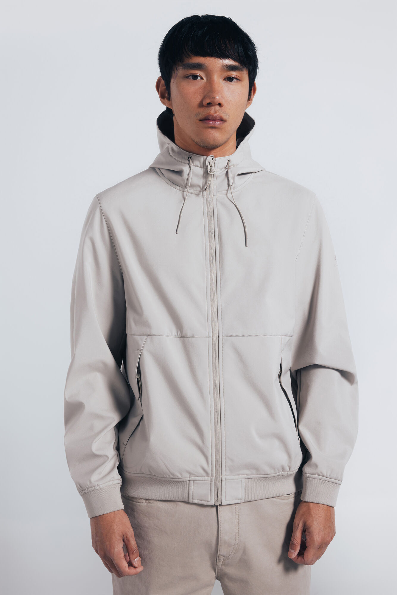 Springfield Chaqueta softshell capucha caf&eacute;