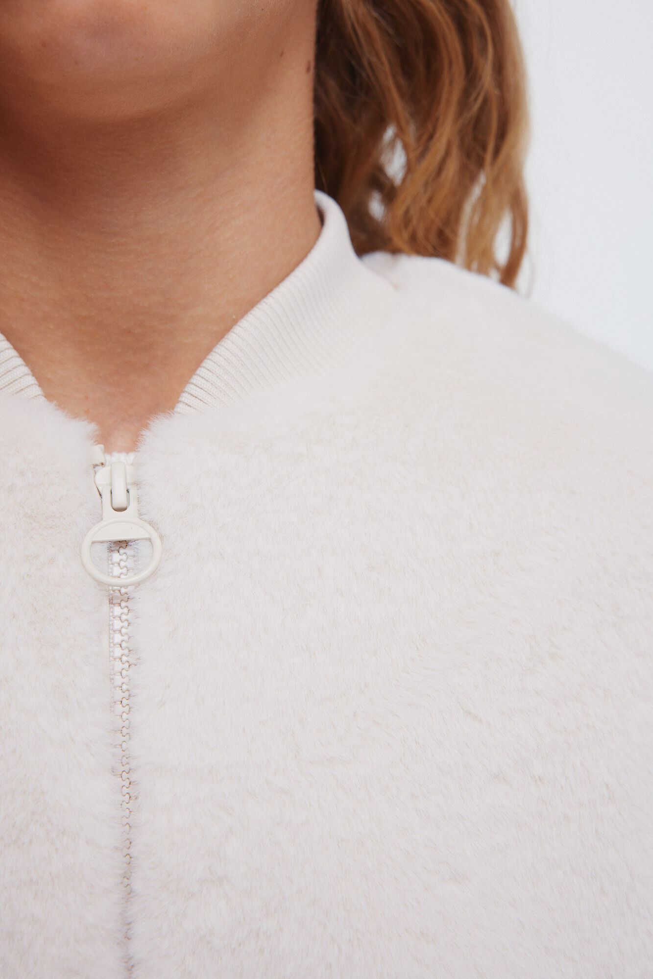 Springfield Kids Bomber de pelo de ni&ntilde;a beige