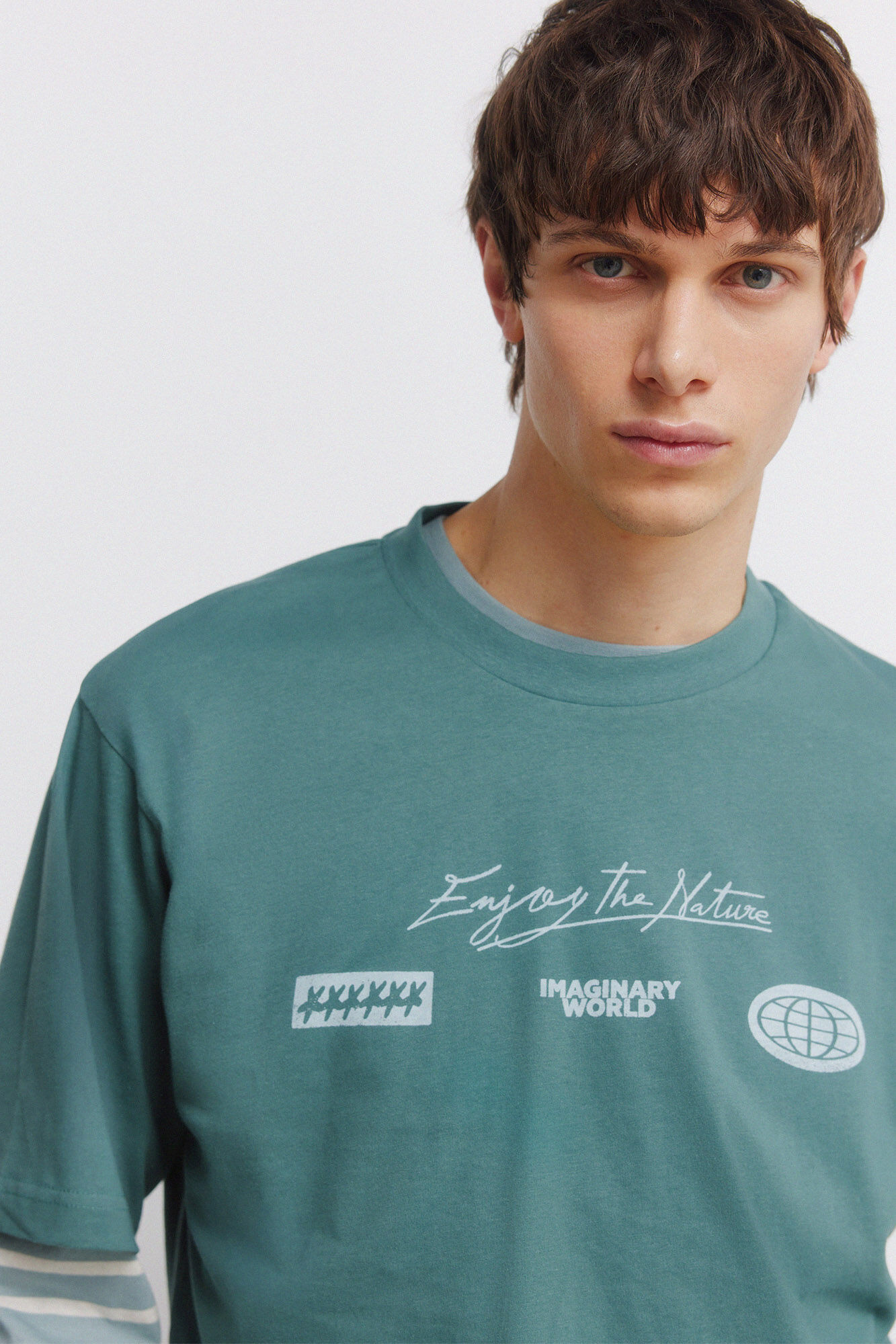 Springfield Playera con logo turquesa