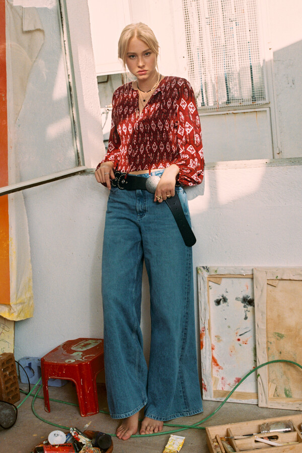 High Spirits Camisa Stella púrpura