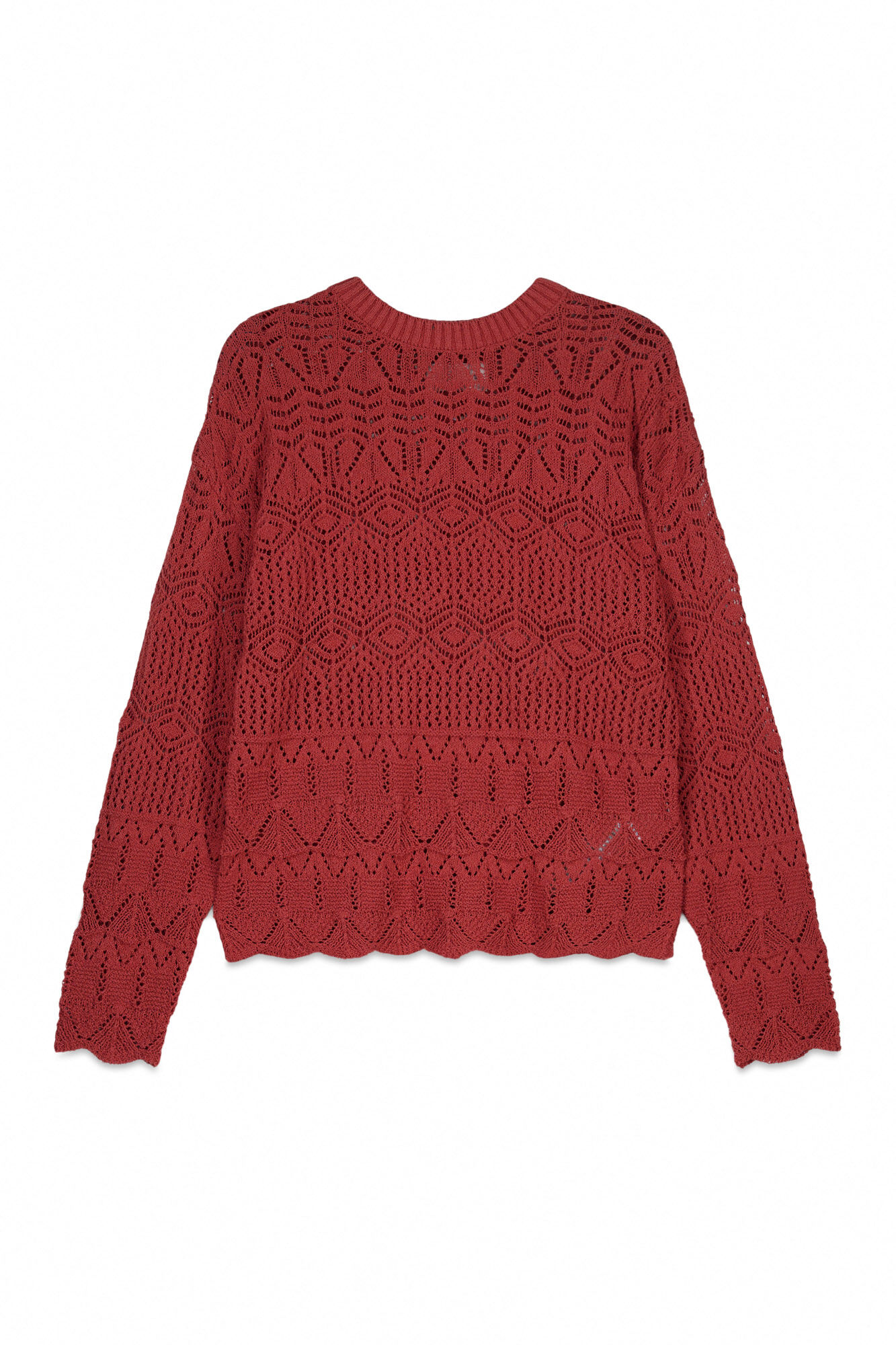 Springfield Su&eacute;ter pointelle coral