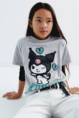 Springfield Kids Playera "Kuromi" para ni&ntilde;a gris