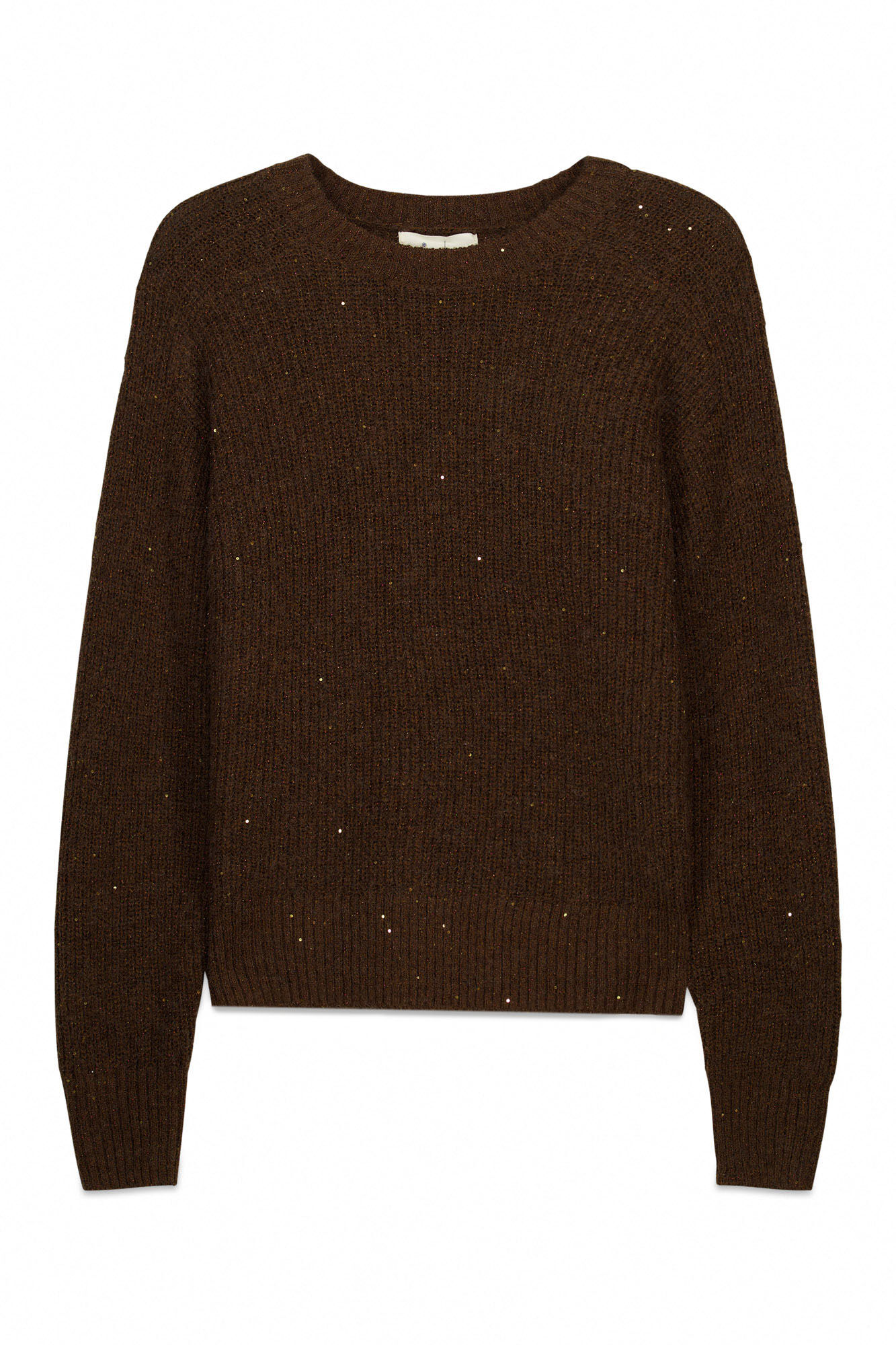 Springfield Jersey de lentejuelas caf&eacute;