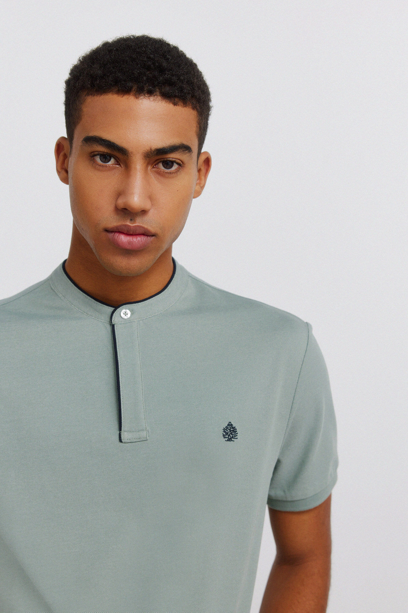 Springfield Polo de piqu&eacute; cuello mao slim fit