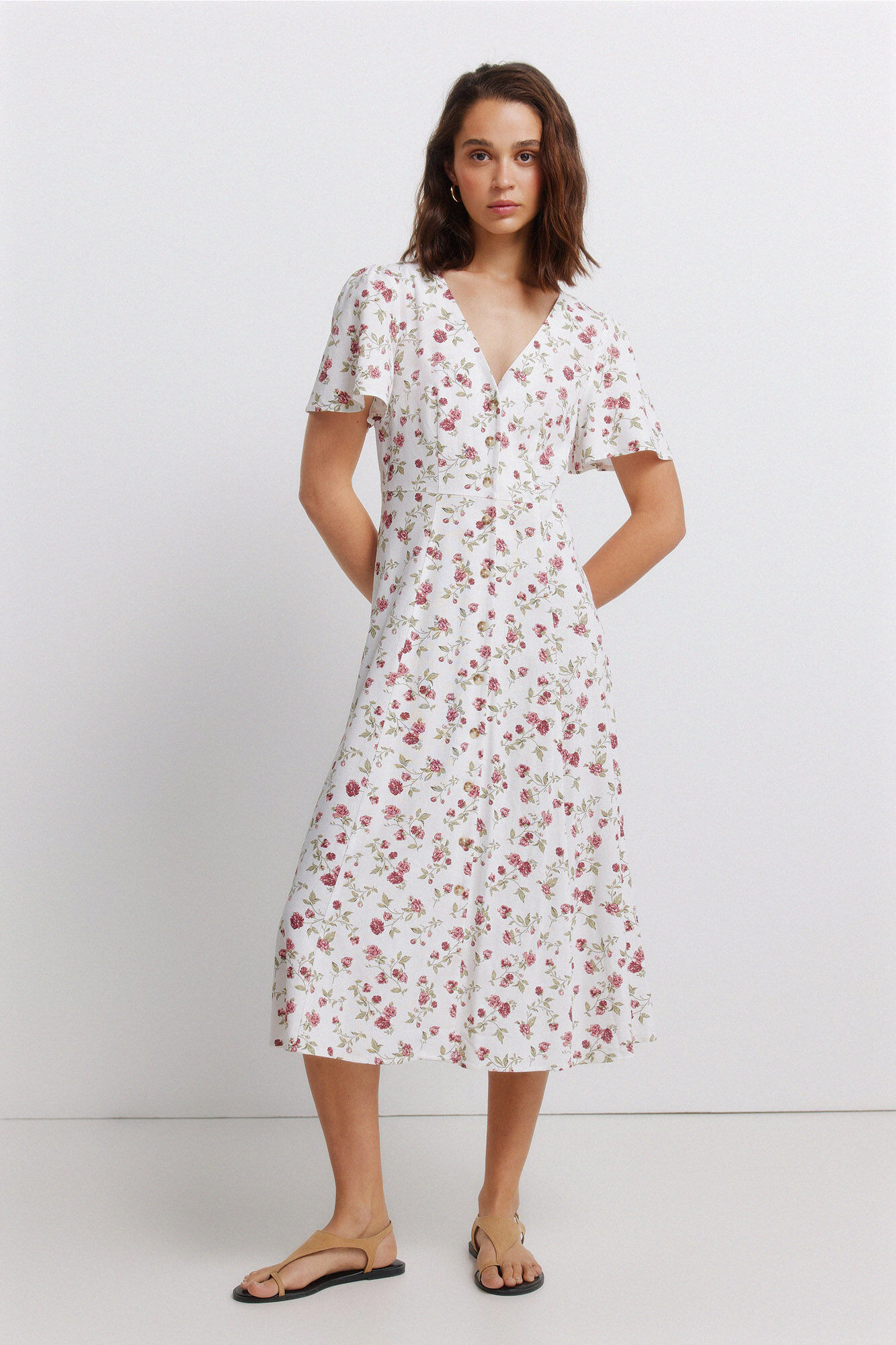 Springfield Vestido midi estampado floral