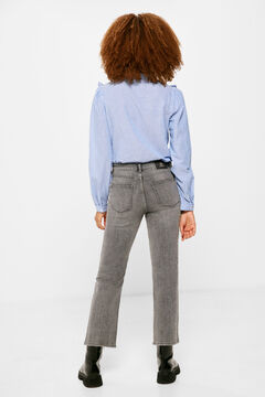 Springfield Jeans Kick Flare Lavado Sostenible gris