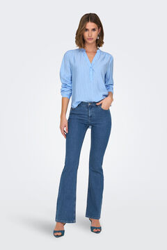 Springfield Jeans flare tiro medio azul tinta