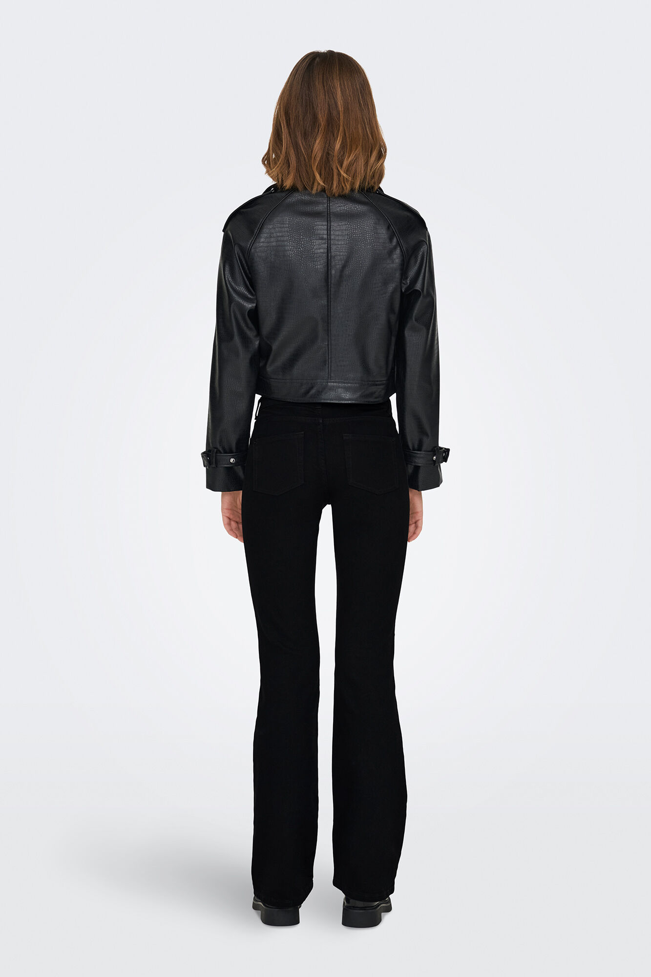 Only Jeans flare tiro medio