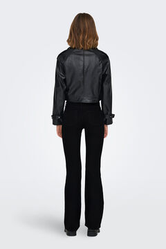Springfield Jeans flare tiro medio negro