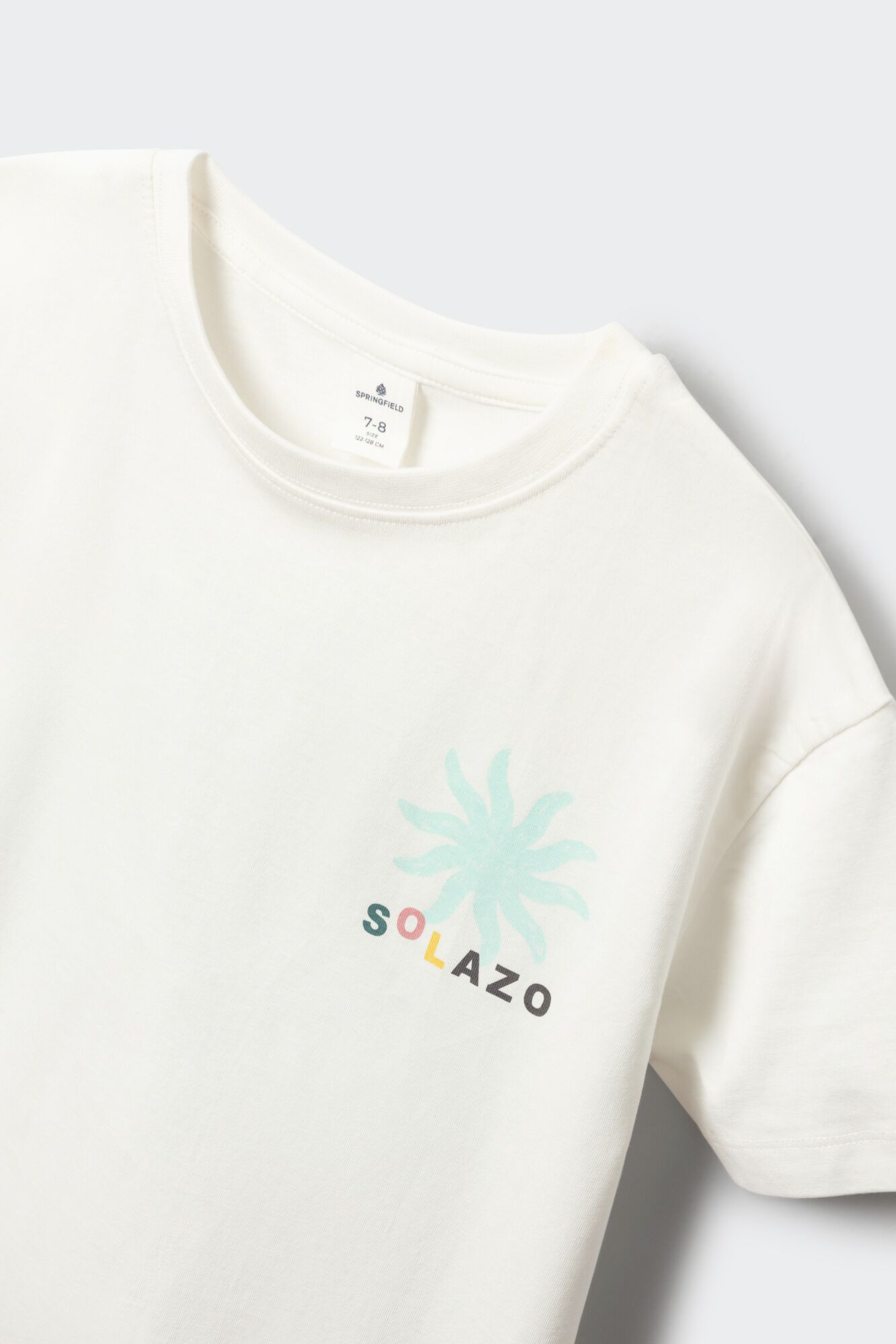 Springfield Kids Playera de manga corta solazo para ni&ntilde;o marfil