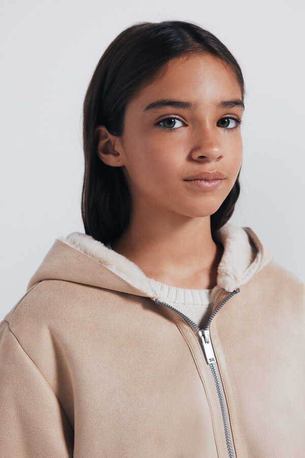Springfield Kids Chaqueta cremallera niña café