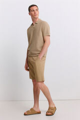 Springfield Bermudas t&eacute;cnicas wide & relaxed fit beige