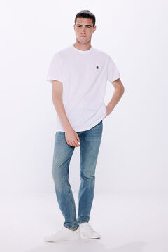 Springfield Playera básica cuello redondo natural