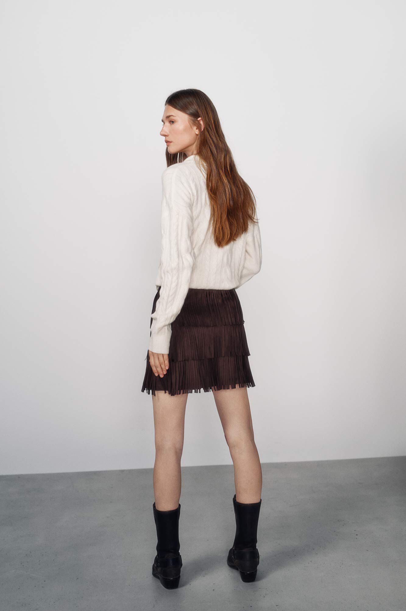 High Spirits Falda Velvet caf&eacute;