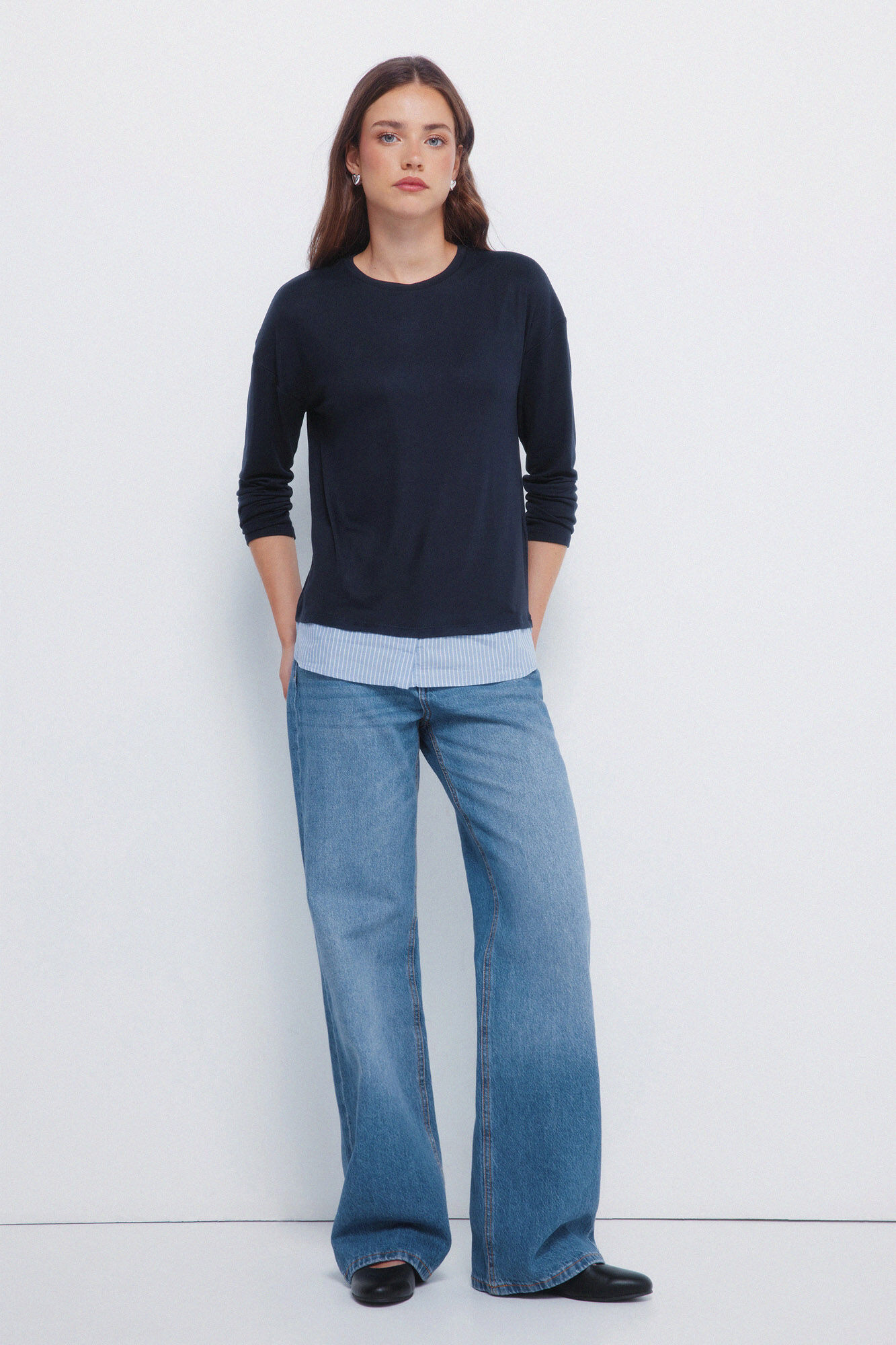 Springfield Playera combinada marino