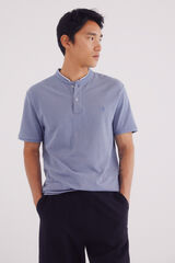 Springfield Polo piqué mao oxford slim fit azul tinta