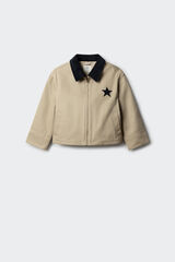 Springfield Kids Parka estrella para niña beige