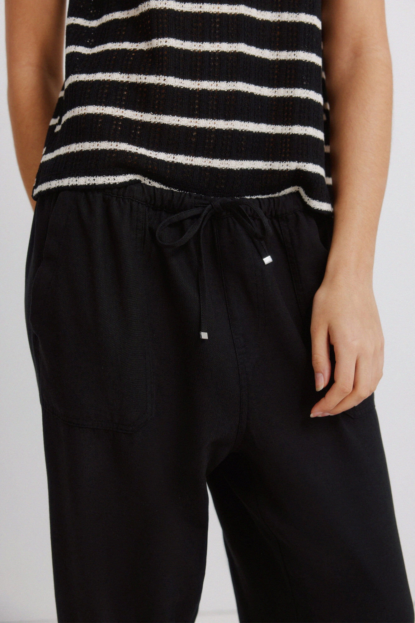 Springfield Pantalones jogger negro