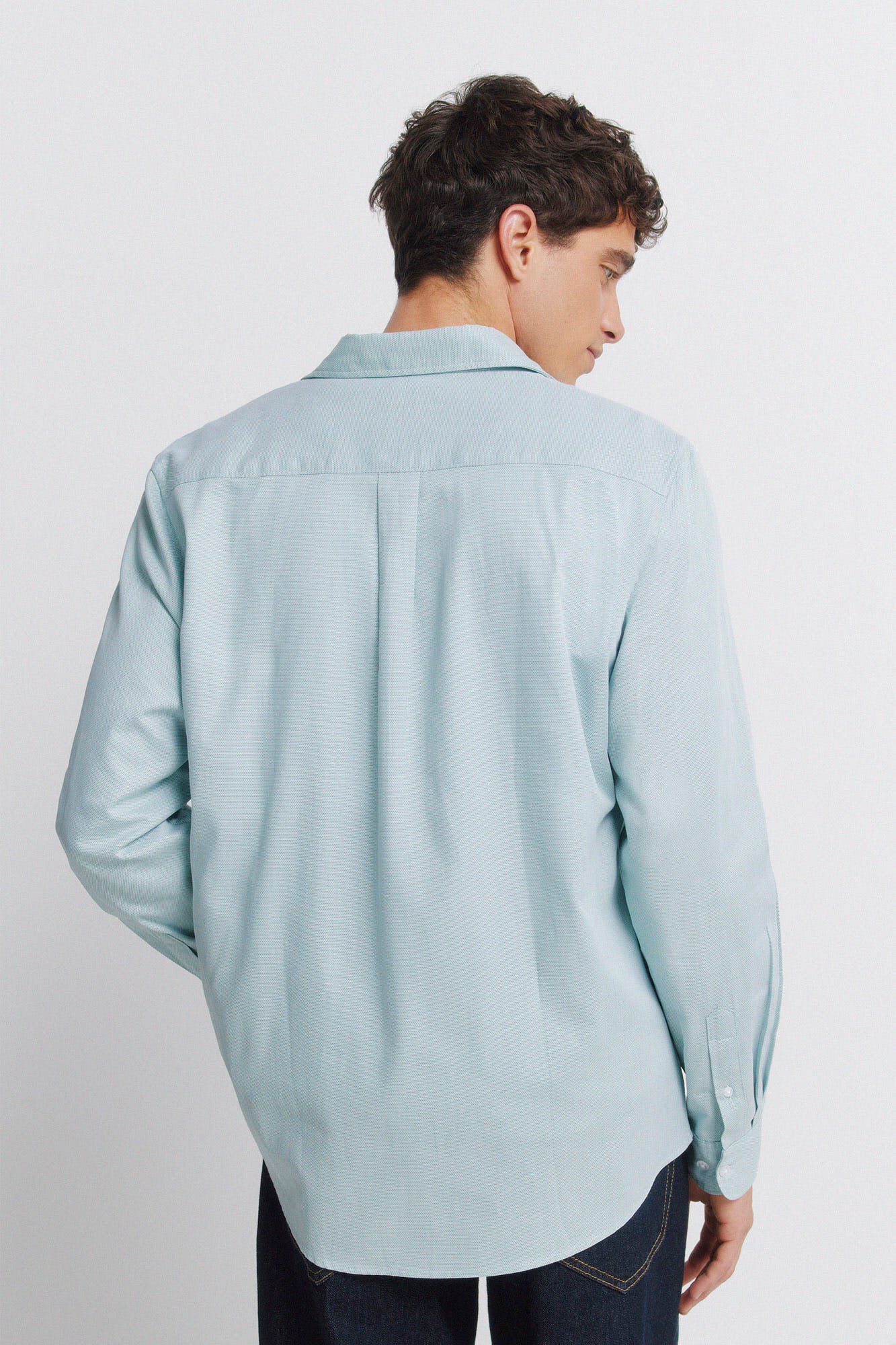 Springfield Camisa vestir estructura easy care verde